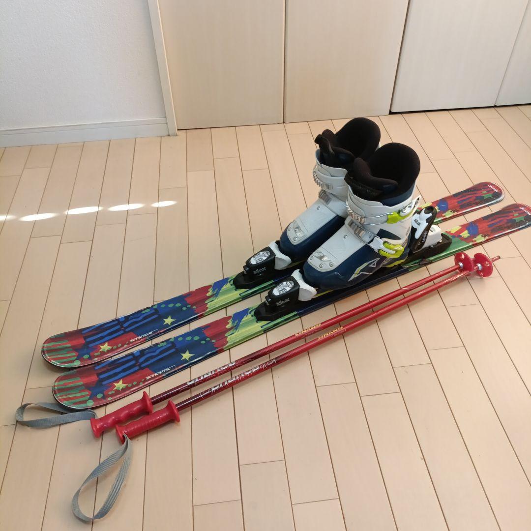 ■子供用スキー4点セット■板116/靴20.0〜21.5■