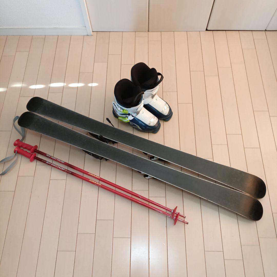 ■子供用スキー4点セット■板116/靴20.0〜21.5■