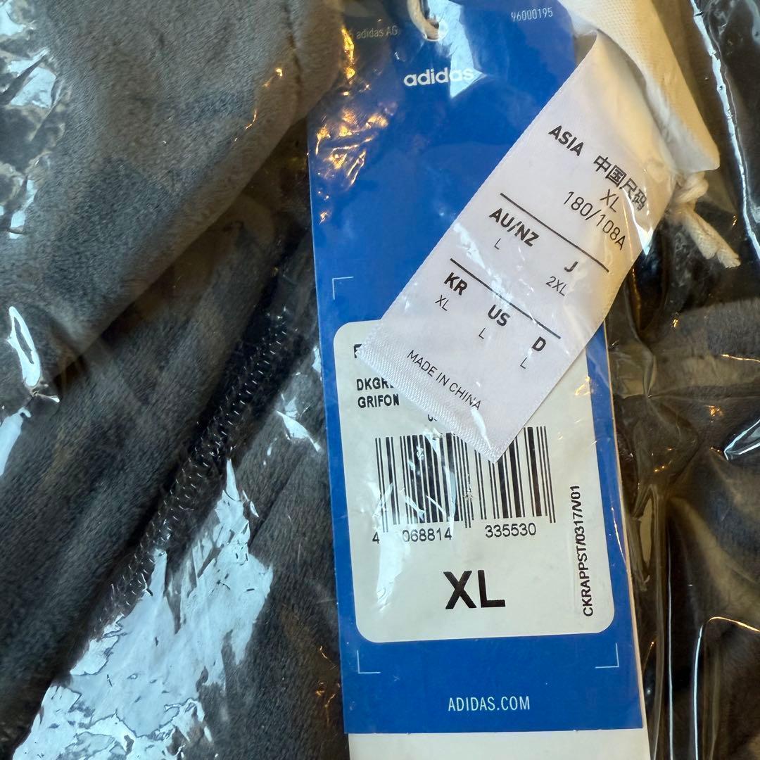 国内完売 ✨　アディダス トラックトップ ベロア ダークグレー 2XL