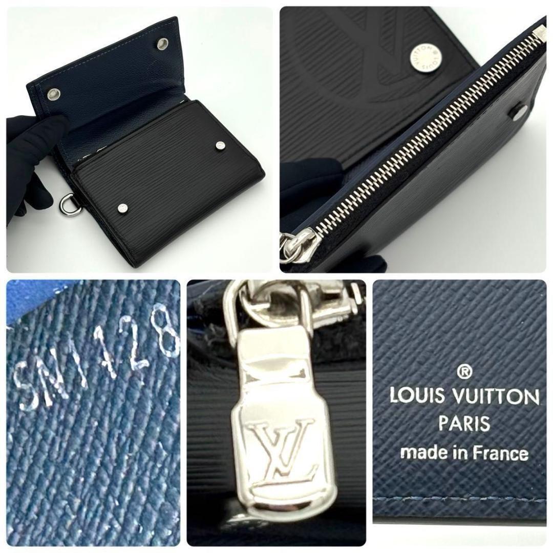 専用ルイヴィトン エピ ノワール チェーン コンパクト ウォレット2260