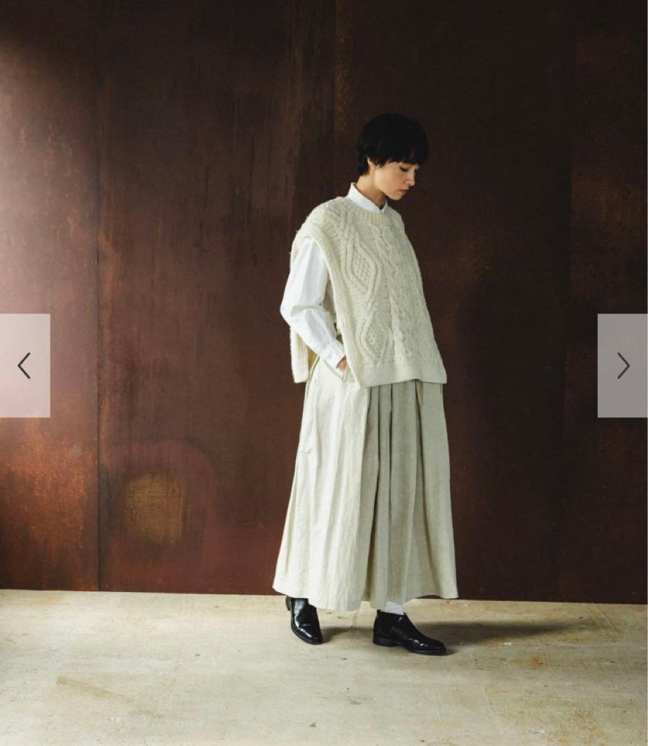 新品タグ付◆ IVORY かぐれ ペルーアランニットベスト　DOORS