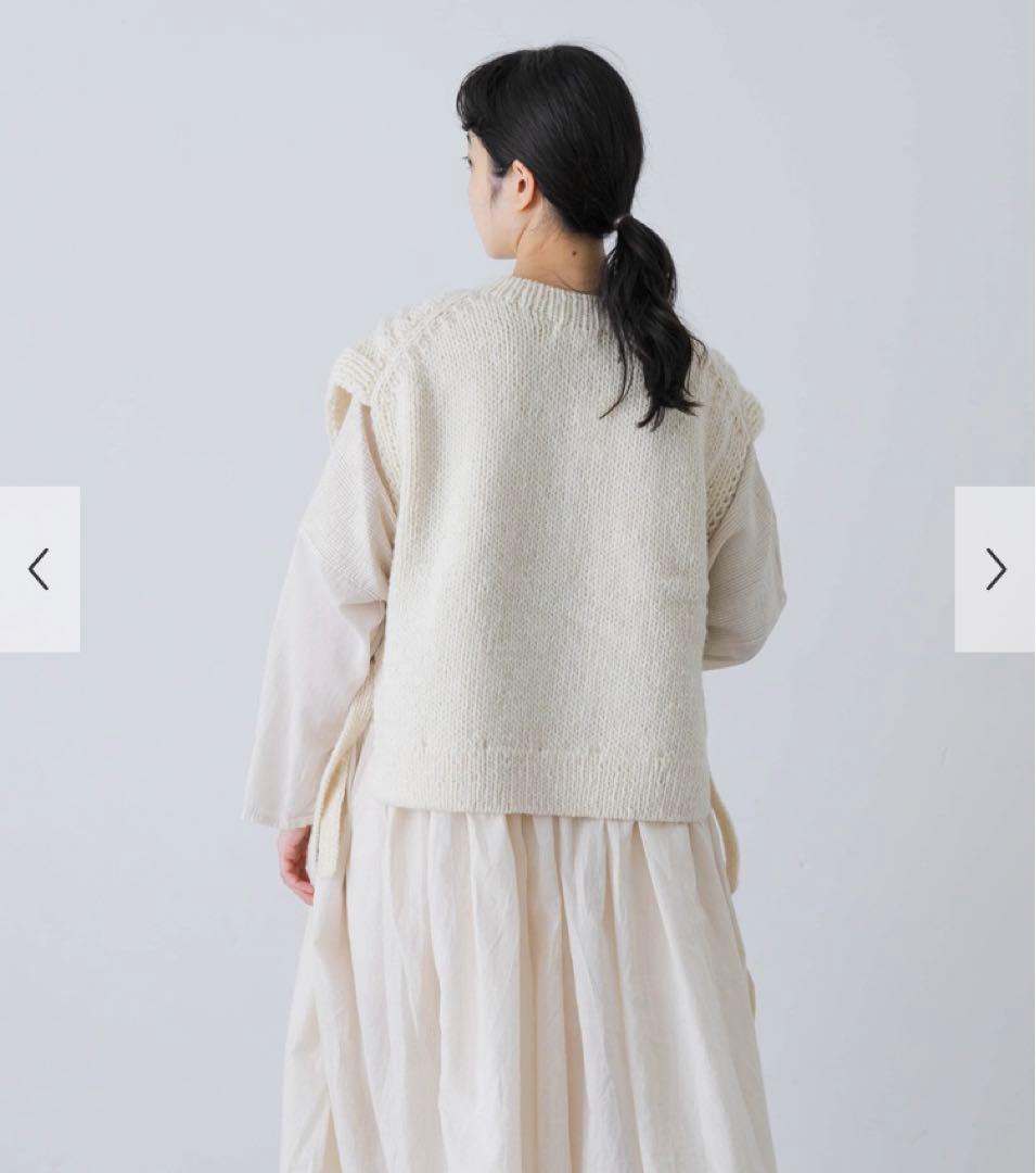 新品タグ付◆ IVORY かぐれ ペルーアランニットベスト　DOORS