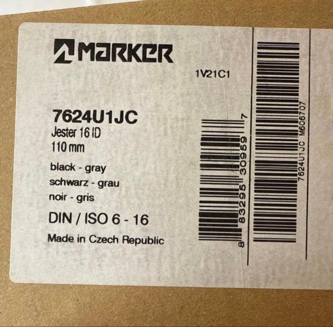 Marker jester マーカー　ジェスター16 スキー ビンディング