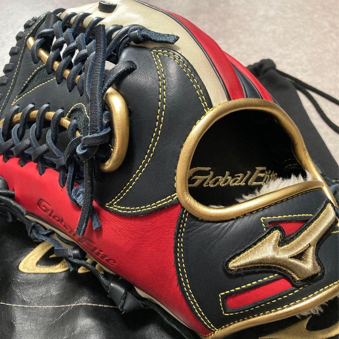 ミズノ グローバルエリート 一般 大人用 軟式 外野 左 野球 グローブ グラブ