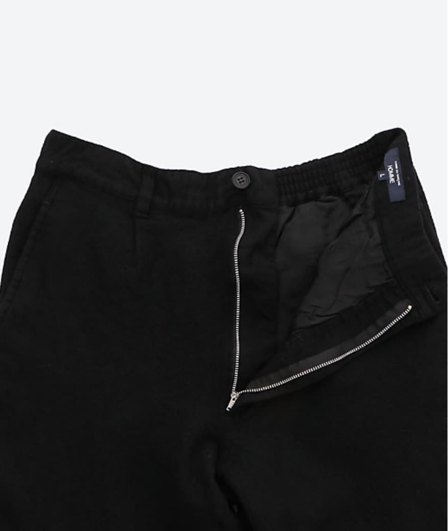 COMME des GARCONS HOMME ウールサージ製品縮絨 パンツ