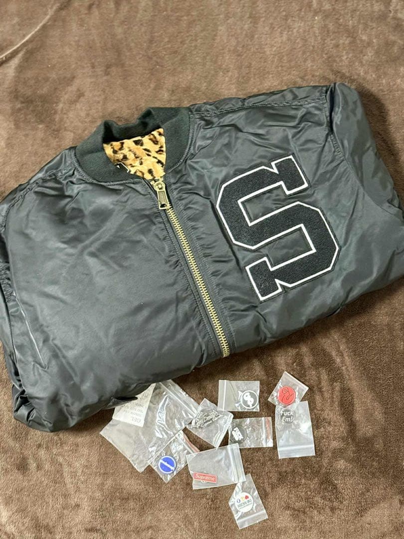 Supreme x GOODENOUGH Reversible MA-1 黒 M