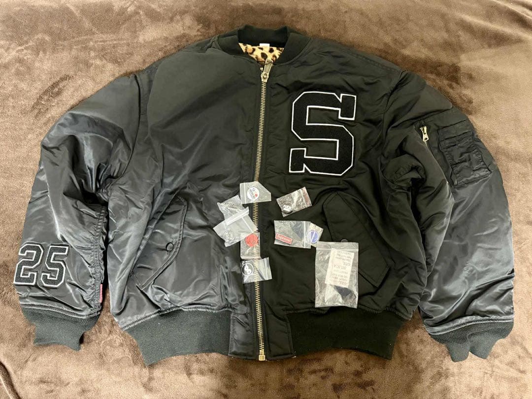 Supreme x GOODENOUGH Reversible MA-1 黒 M