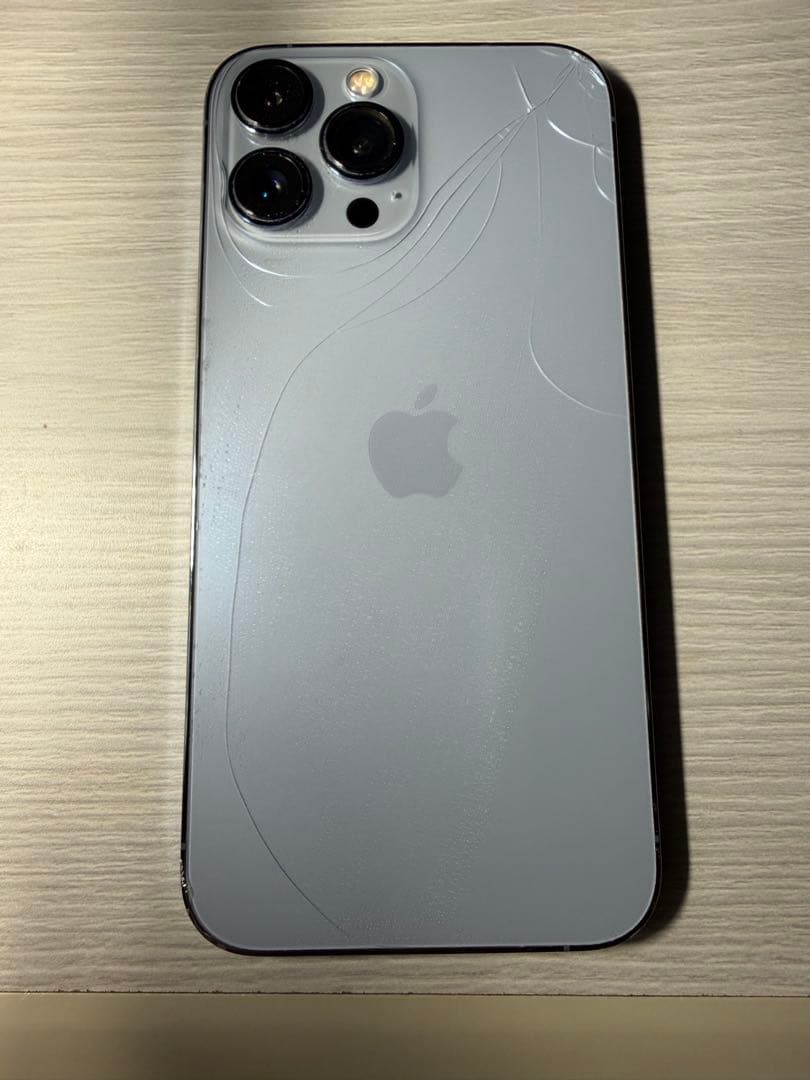 【背面ヒビ有】iPhone 13 ProMax シエラブルー　256GB