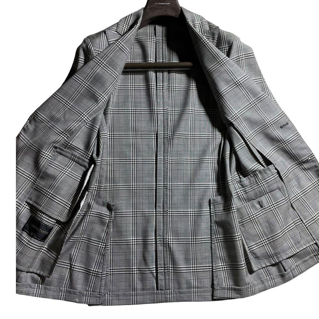 ガブリエレパジーニ　スーツ　セットアップ　チェック　ウィンドウペン　イタリア製