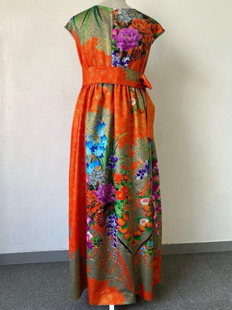 3235 着物　リメイク　ドレス　ワンピース