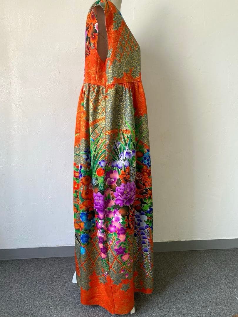 3235 着物　リメイク　ドレス　ワンピース