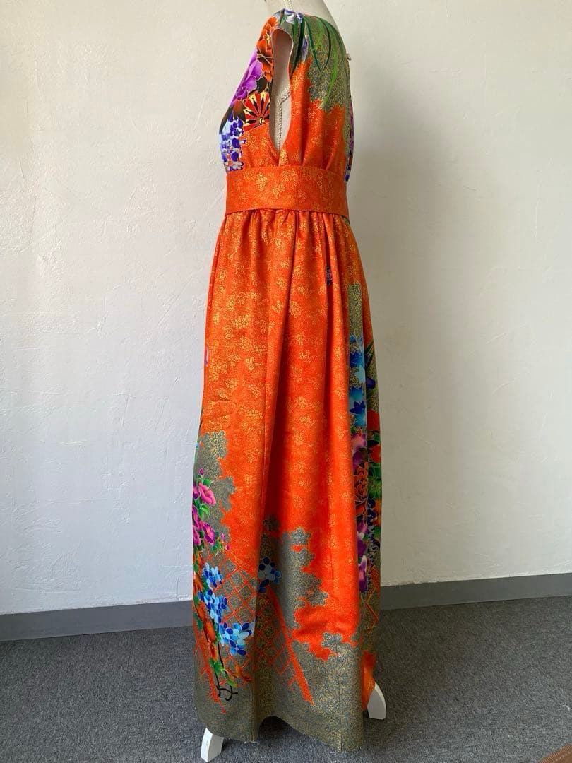 3235 着物　リメイク　ドレス　ワンピース