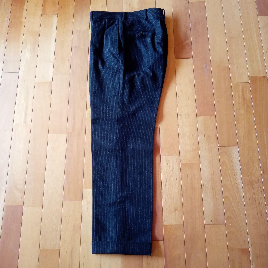 ポロラルフローレン 　チャコールグレーフランネル スーツ【イタリア製】