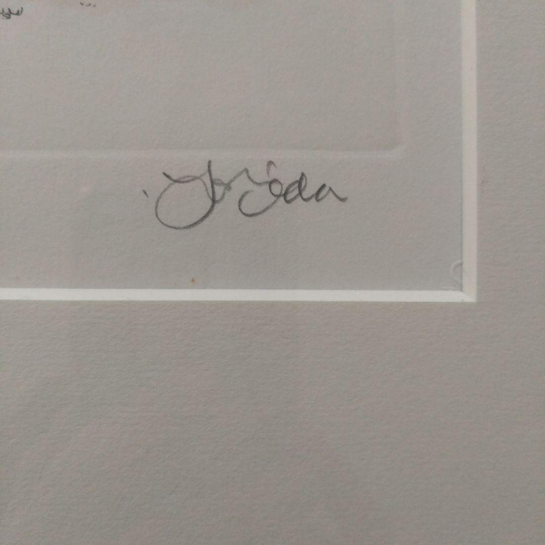 織田義郎　版画　エッチング 山小屋にて　3/150