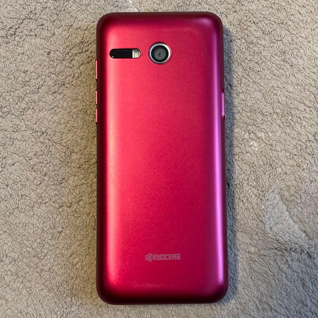 かんたんケータイ KYF43 ワインレッド