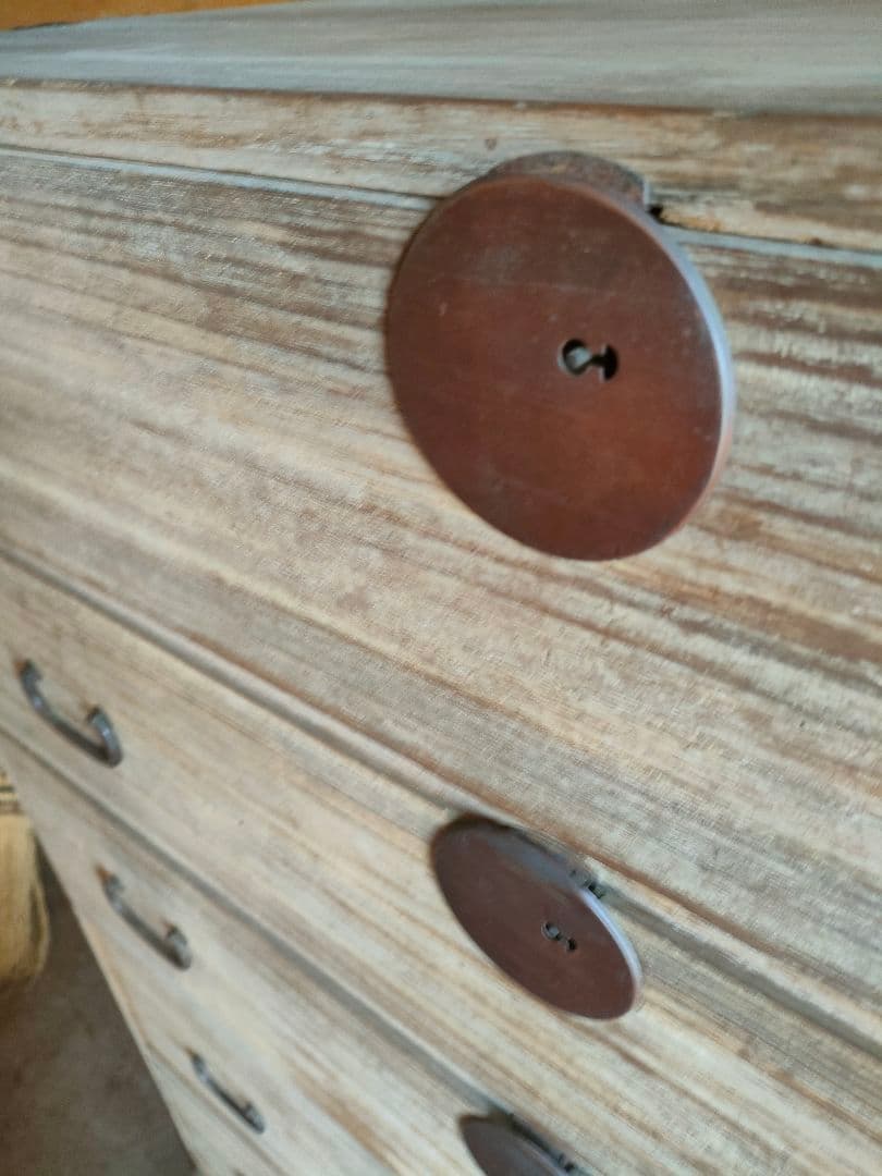 送料無料！総桐 シンプルな時代物桐箪笥 タンス 古民家 古道具 昭和レトロ