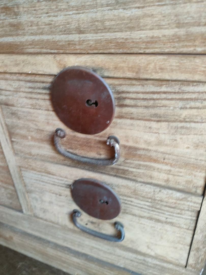 送料無料！総桐 シンプルな時代物桐箪笥 タンス 古民家 古道具 昭和レトロ