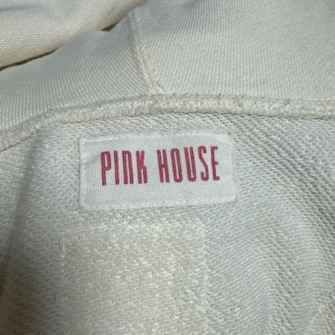 ピンクハウス　ジップホワイトパーカー　Lサイズ 貴重　レア　美品