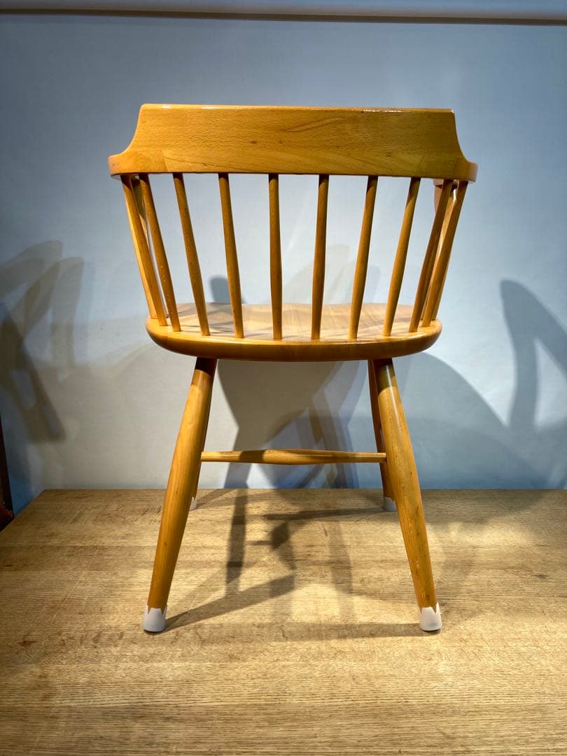 画像83枚 キツツキ ダイニングチェア リペア有 ナチュラル 昭和56年 アーム