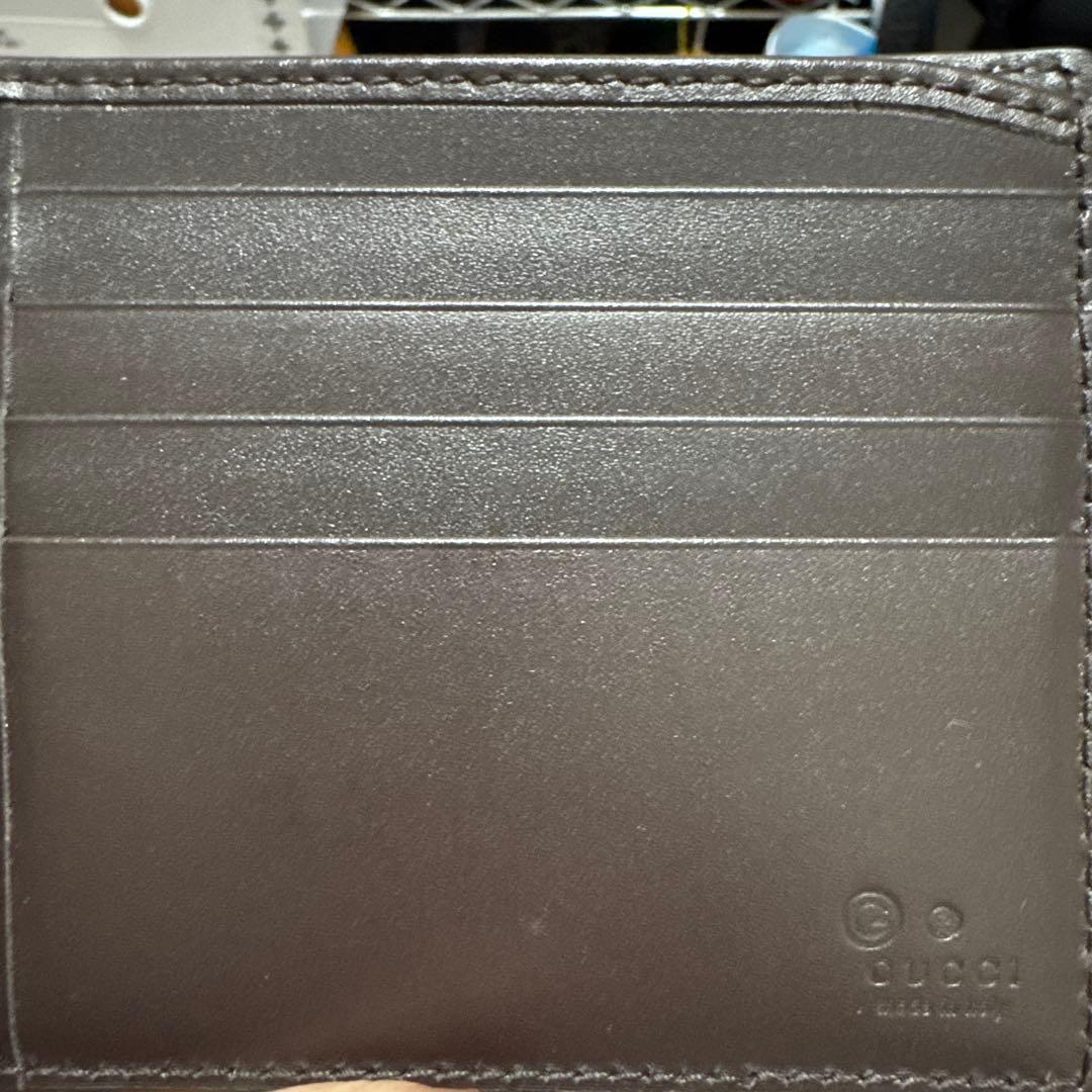 M*N様 GUCCI ダークブラウン 二つ折り財布