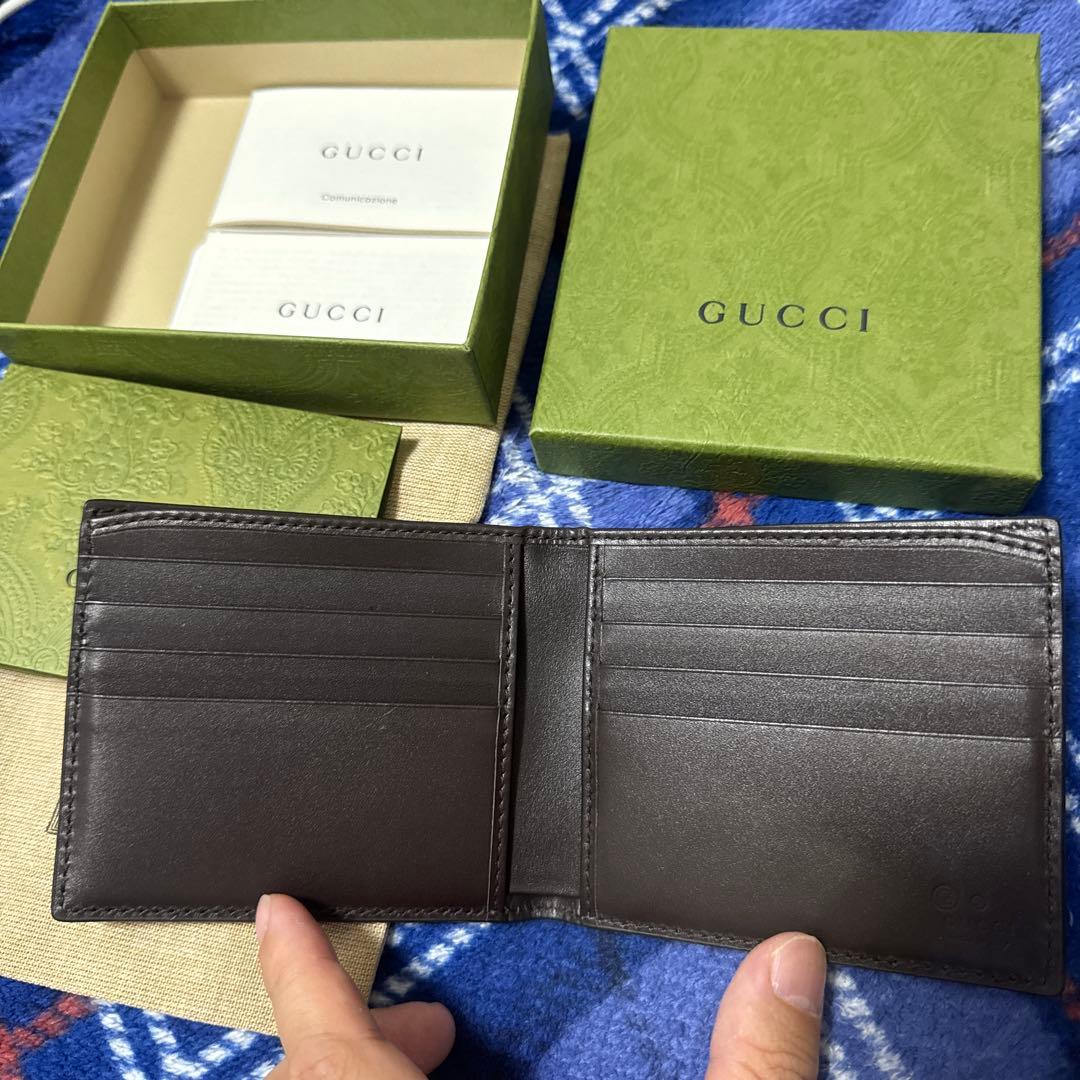 M*N様 GUCCI ダークブラウン 二つ折り財布