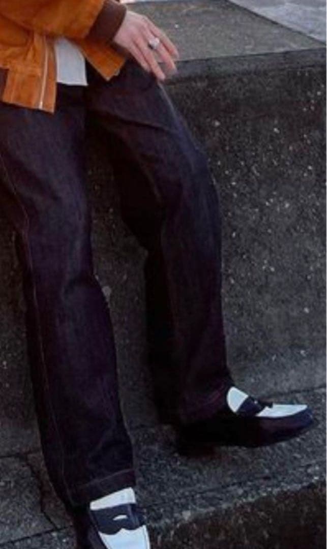 HARE 白黒ローファー　紫情事