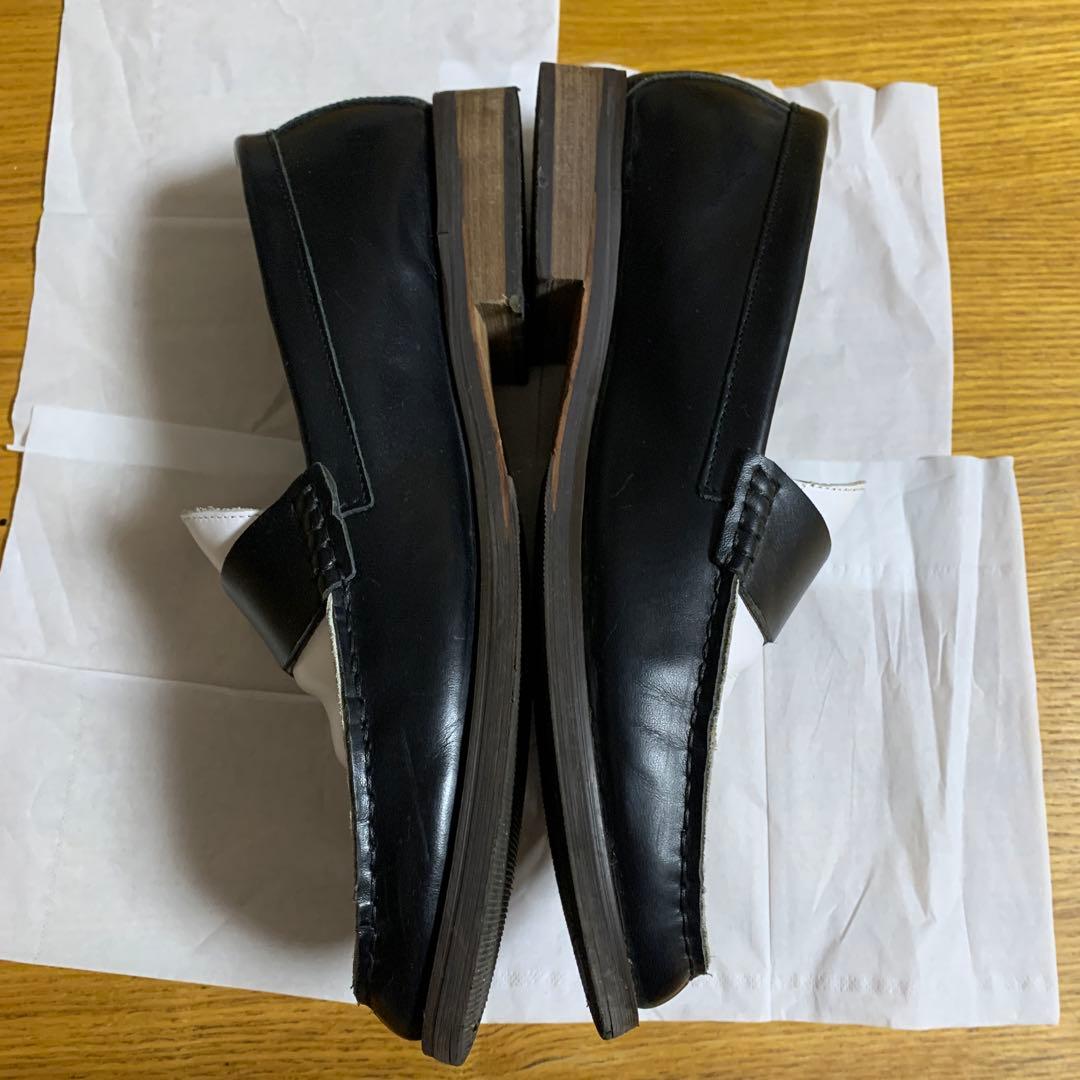 HARE 白黒ローファー　紫情事