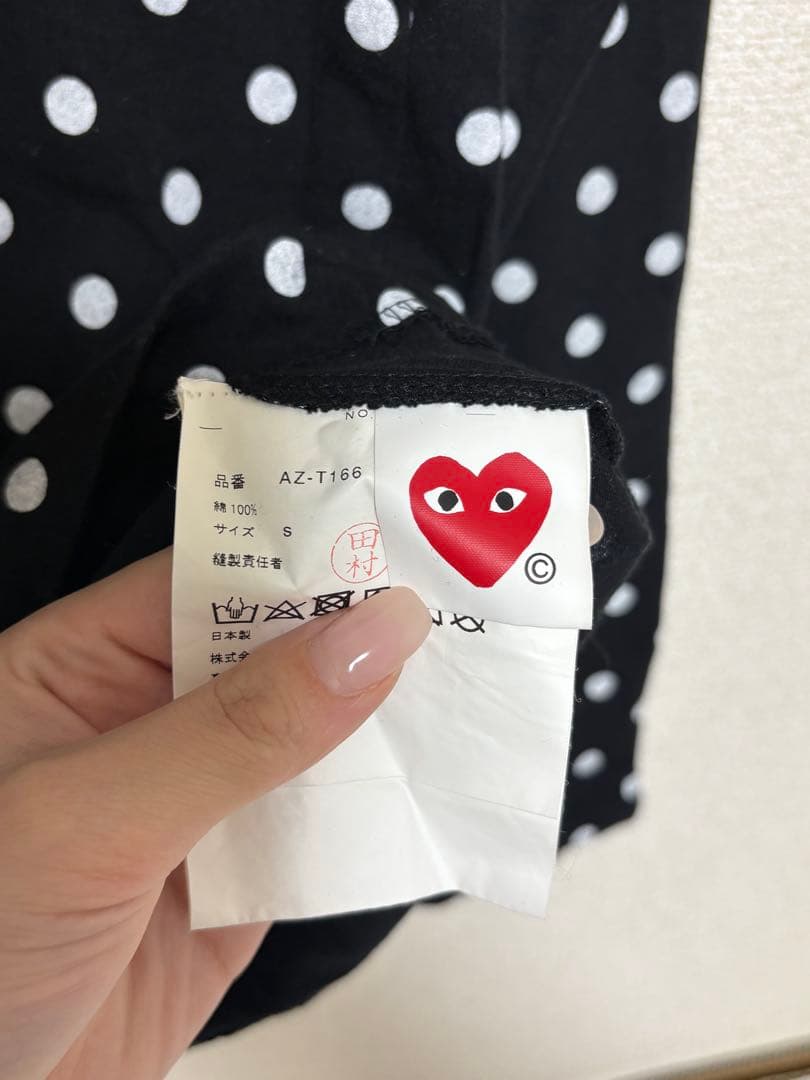 PLAY COMME des GARCONS ドット柄 Tシャツ