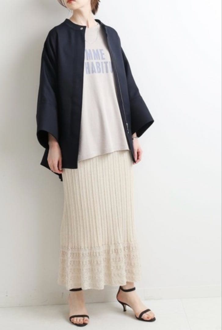 美品IENA ツイル ショートコート ジャケット　F