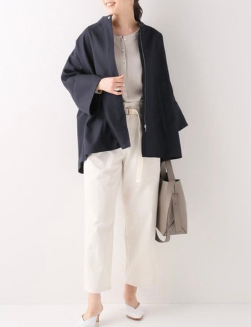 美品IENA ツイル ショートコート ジャケット　F