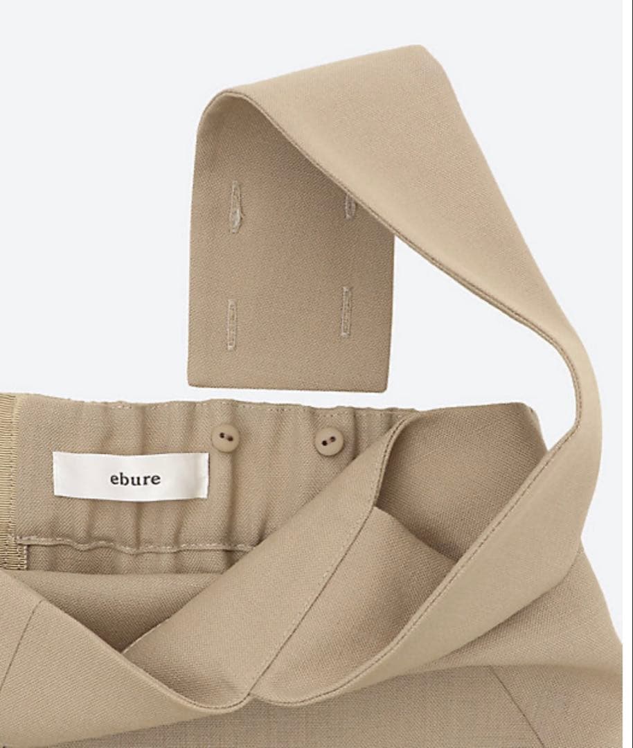 ebure ハイカウントドライウール ワンピース サロペット