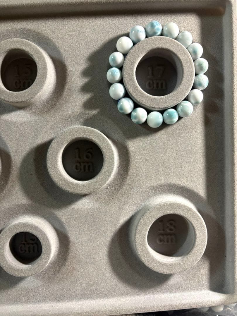 淡いカラー可愛い♡ ラリマーブレスレット12〜12.6㎜（新品未使用）高品質