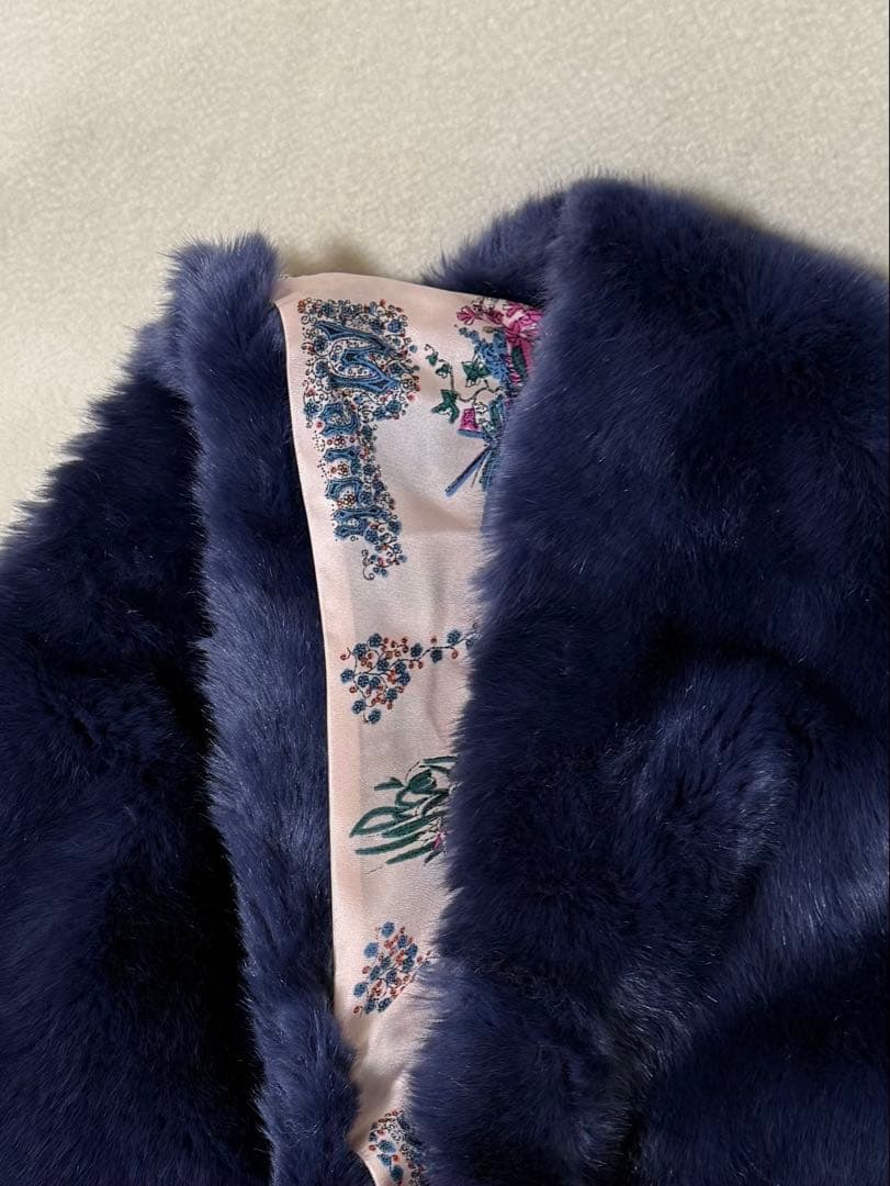 3万円程度マニプリ　エコファー✖️シルク　ストールマフラー新品未使用プライスタグ有