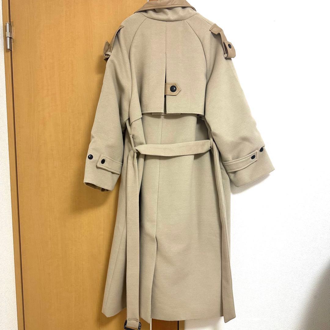 希少商品 RiLi judin スタンドカラーロングコート 冬服　ベージュ