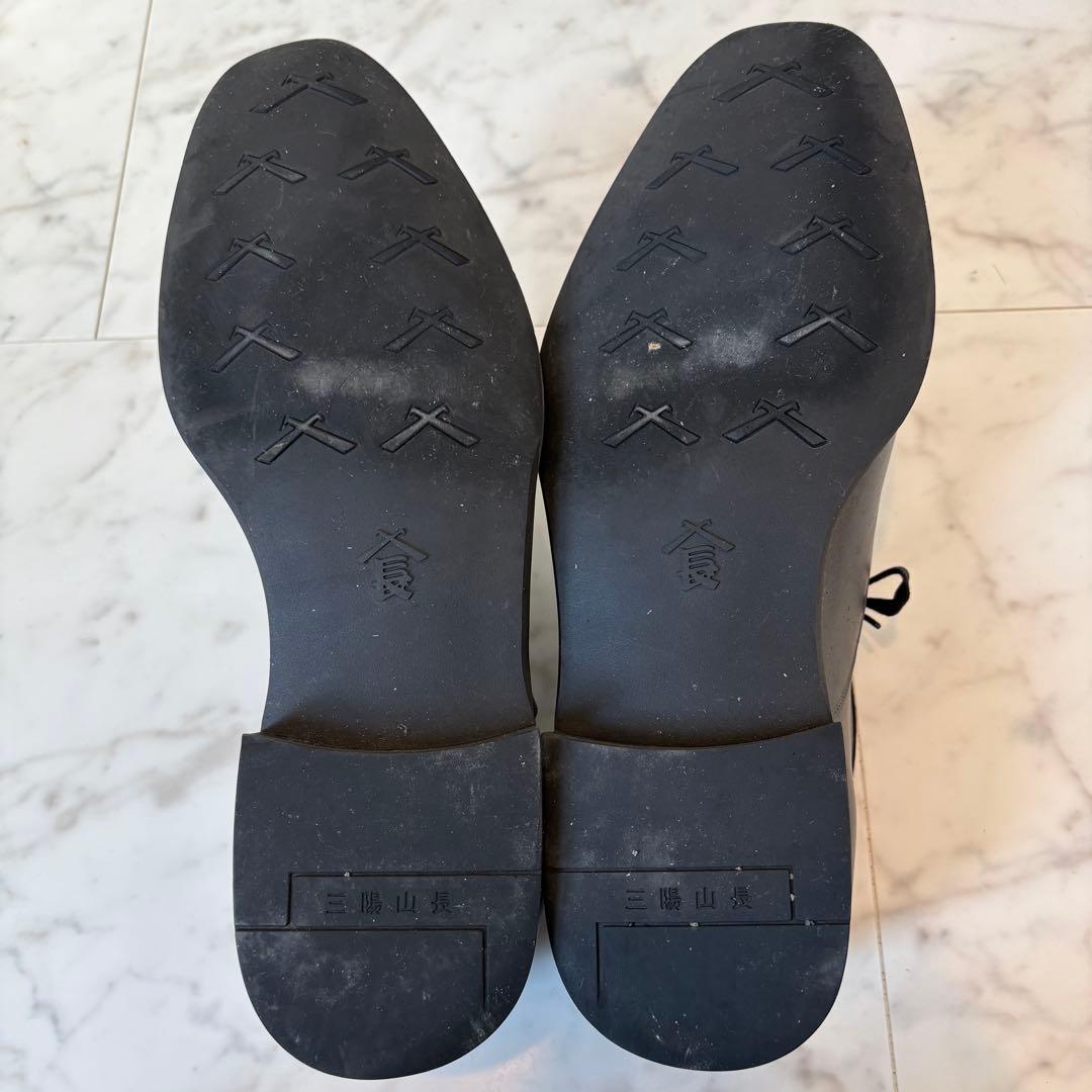 美品　レインシューズ　防水 友二郎 三陽山長　27.5cm 9.5 ビジネス革靴