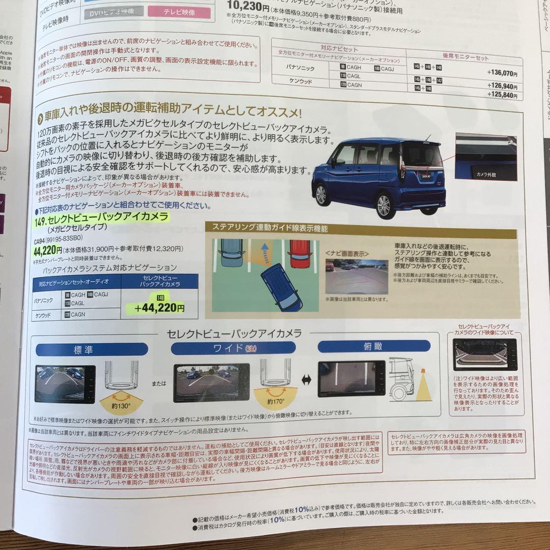 【新品】スズキ純正　セレクトビューバックアイカメラ