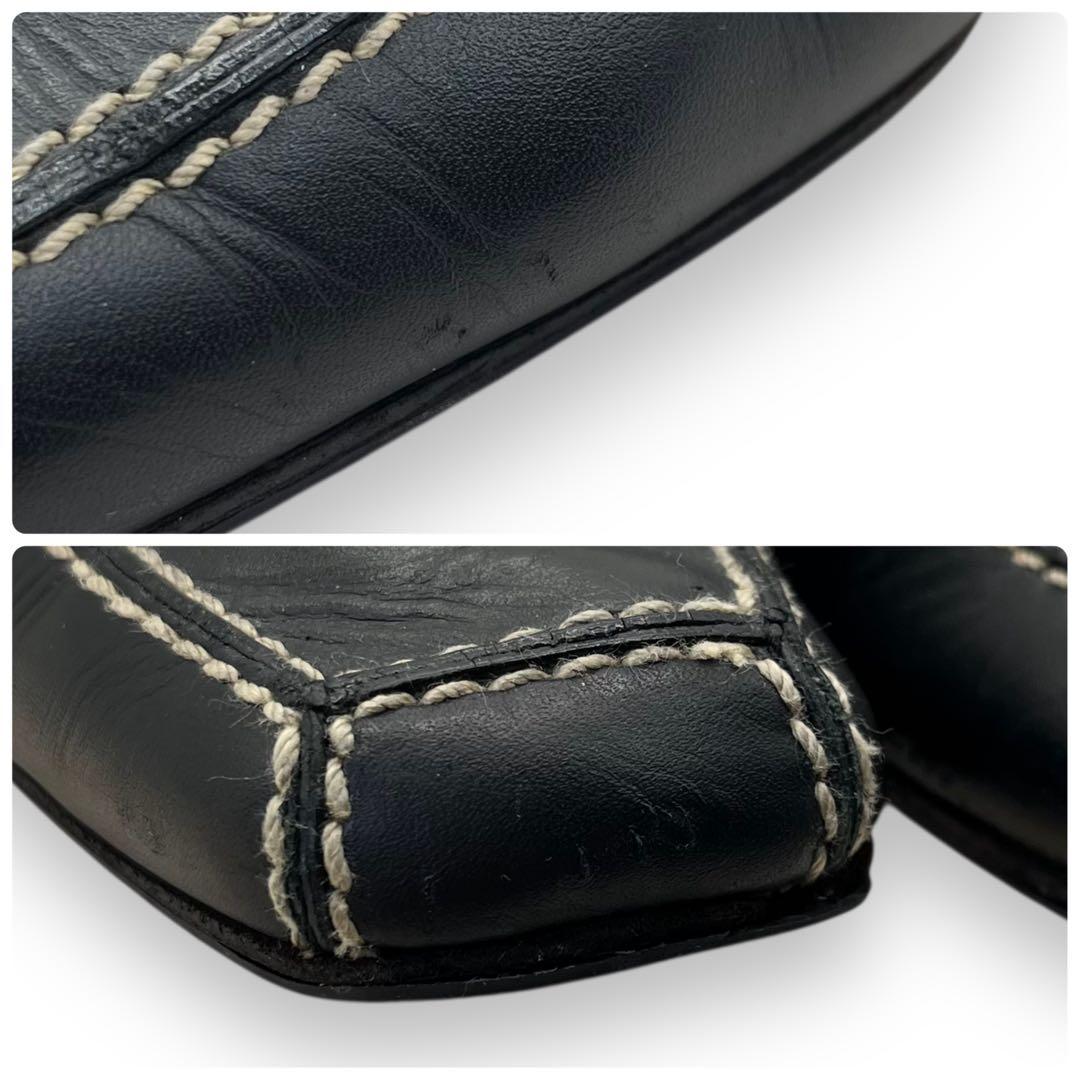 CHANEL シャネル ココマーク ステッチ ドライビングシューズ 24.0cm