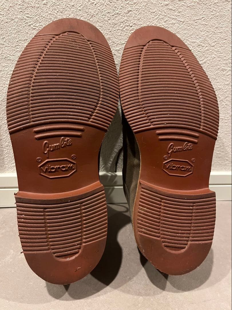 【美品】Tricker's グレー スエード レースアップシューズ