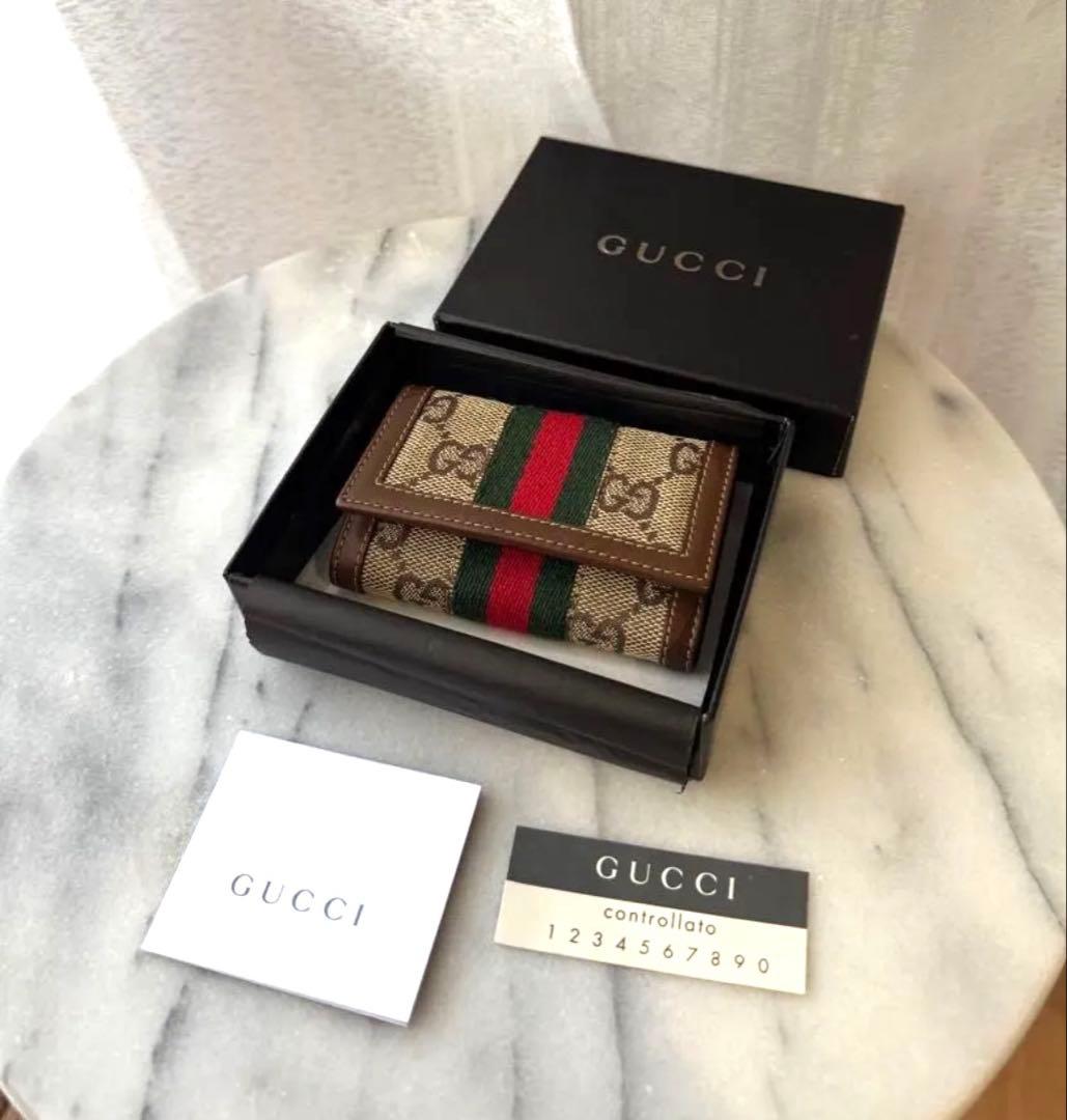 【超美品】GUCCI 6連 キーケース キーフック キーリング キーチャーム