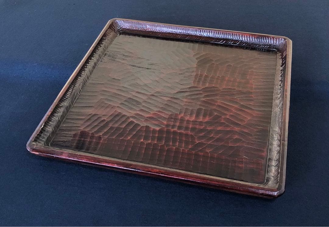 割引❗️《R》伝統工芸 讃岐彫 四方膳5客 会席膳 讃岐盆 刳抜 260120き5