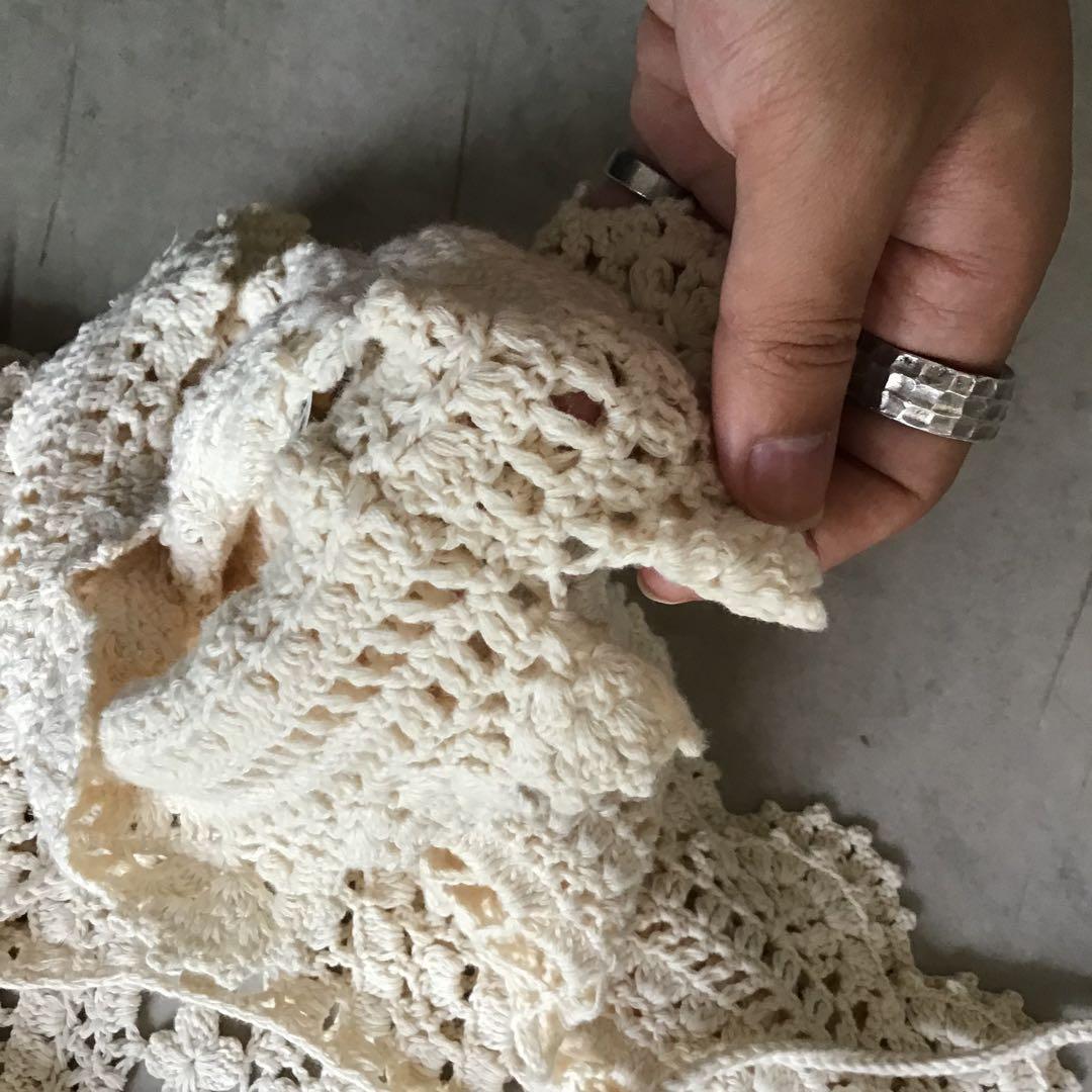 PINK HOUSE ピンクハウス　袖ありケープ　アイボリー　綿100%