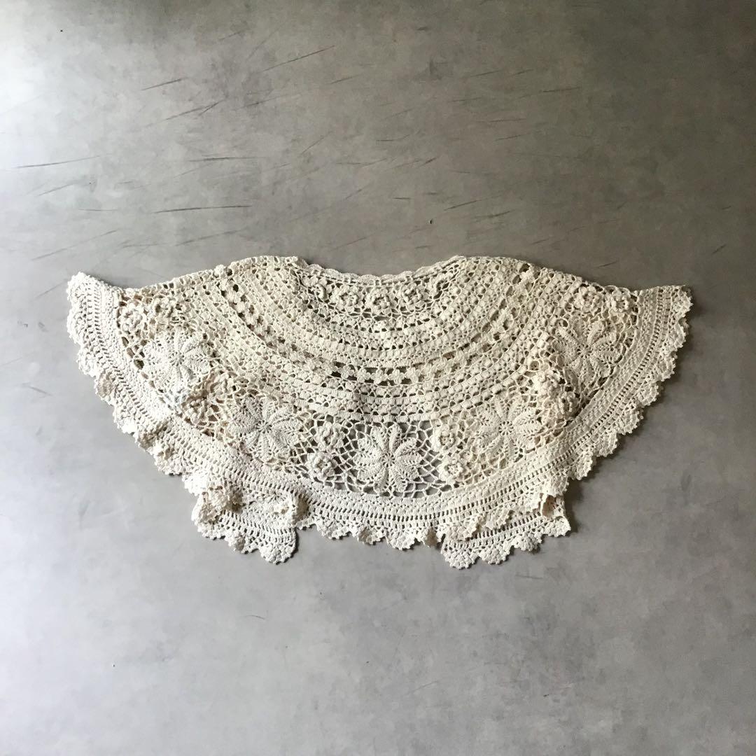 PINK HOUSE ピンクハウス　袖ありケープ　アイボリー　綿100%