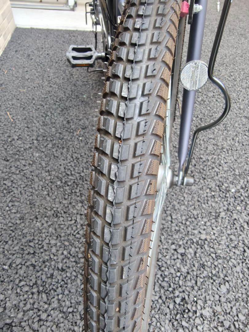 26インチ　丸石　GROUSE シティサイクル マットネイビー　マルイシ