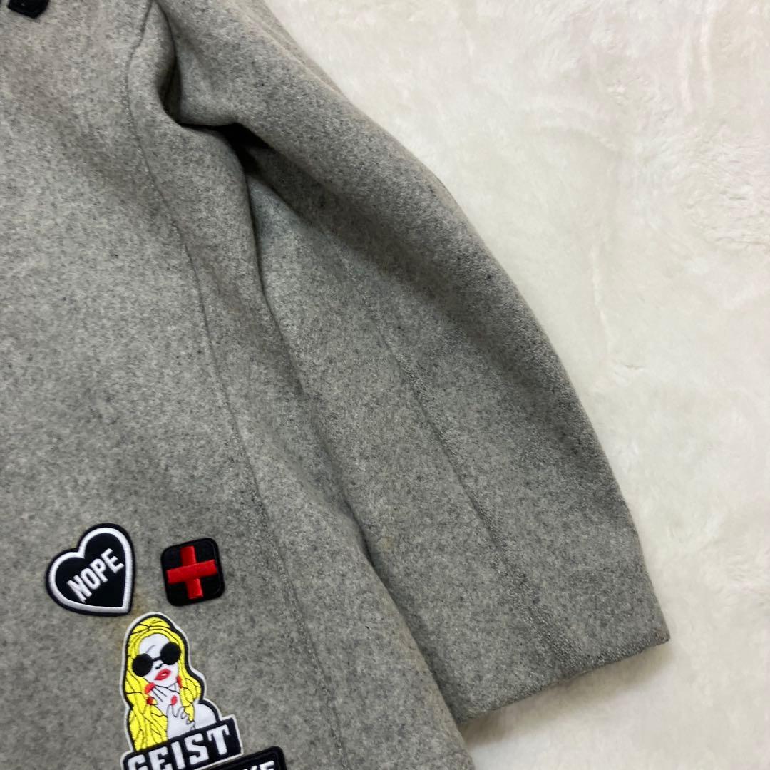 ショット✨モーターサイクルクラブ ワッペン USA製 ピーコート グレー 38