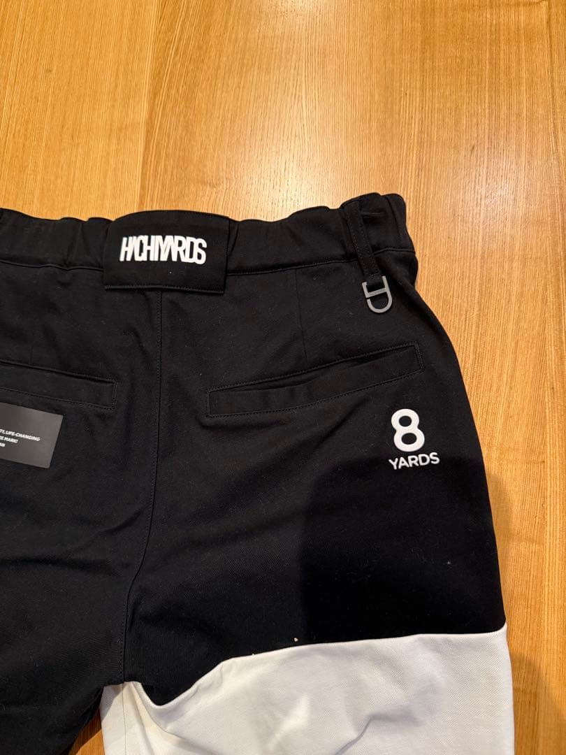 8 YARDS ハーフパンツS ホワイト/ブラック