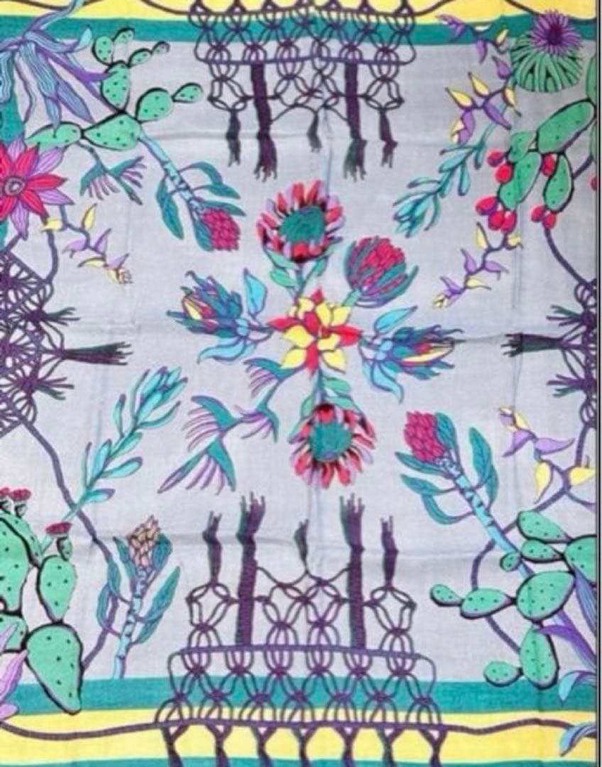 新品未使用 manipuri ボーホーリネンコットンシルク