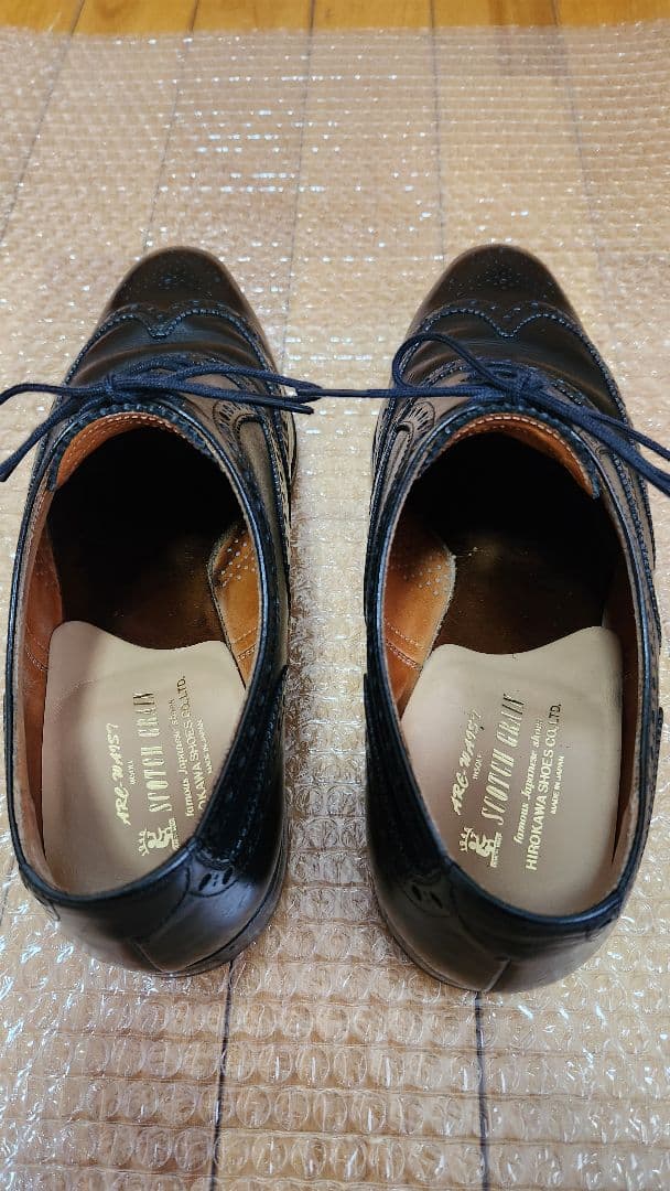 スコッチグレイン 25.5cm ウィングチップ 1715 アバンス