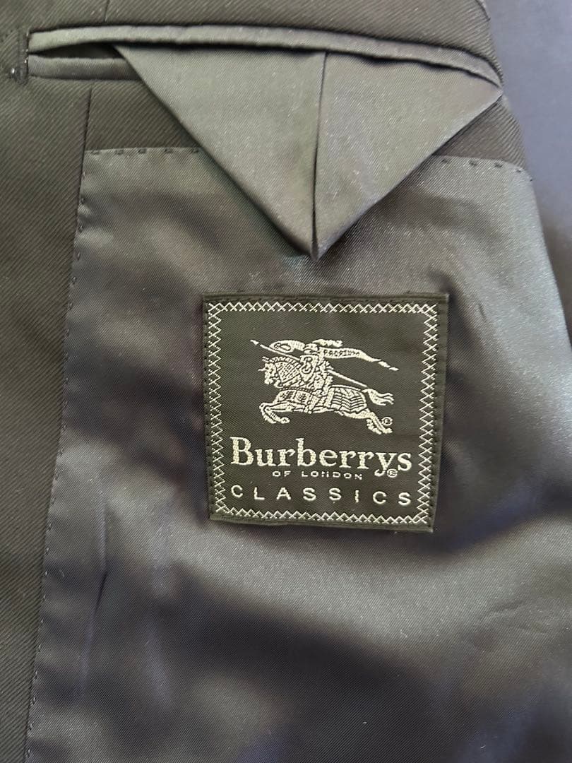 Burberry バーバリー　スーツ上下　セットアップ　ダークネイビー　美品