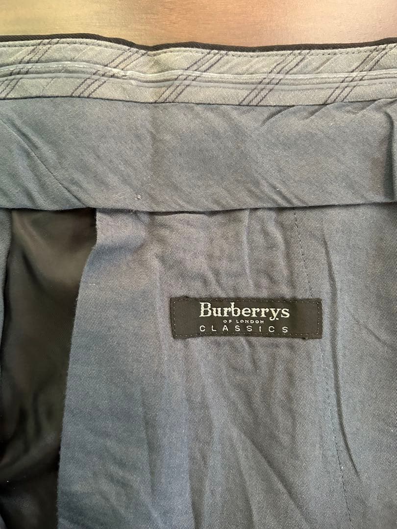Burberry バーバリー　スーツ上下　セットアップ　ダークネイビー　美品