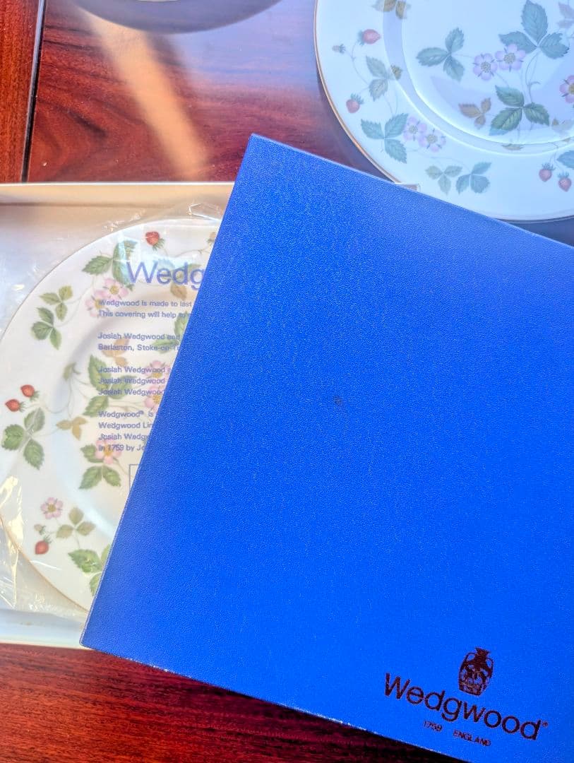  ウェッジウッド ワイルドストロベリー　23cm皿 5枚セット